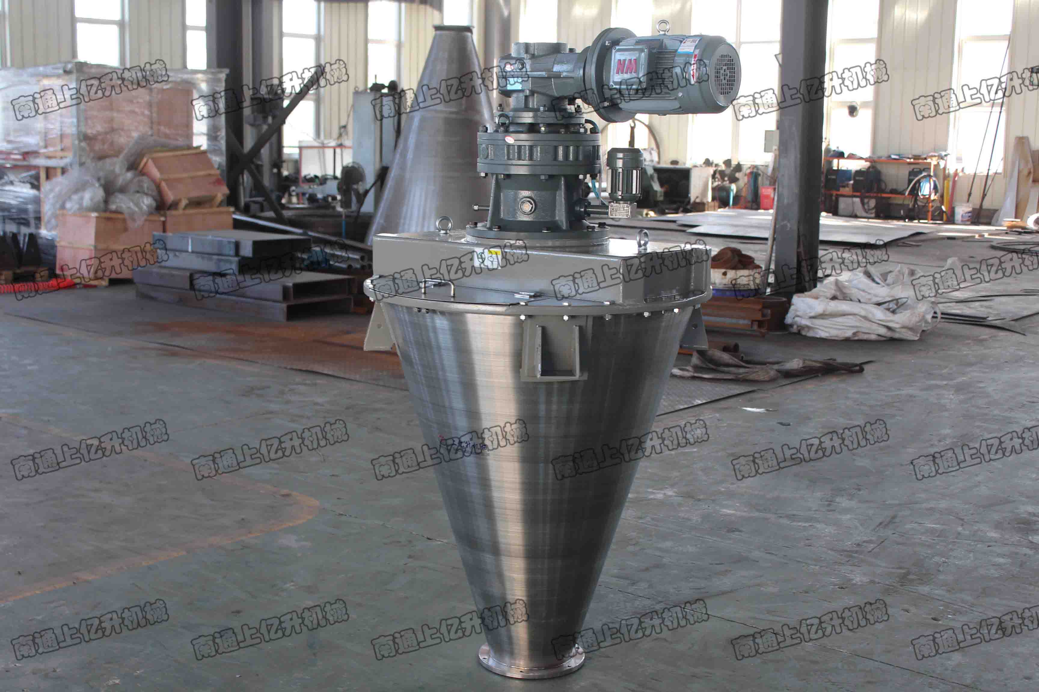 0.3m3不銹鋼雙螺旋錐形混合機